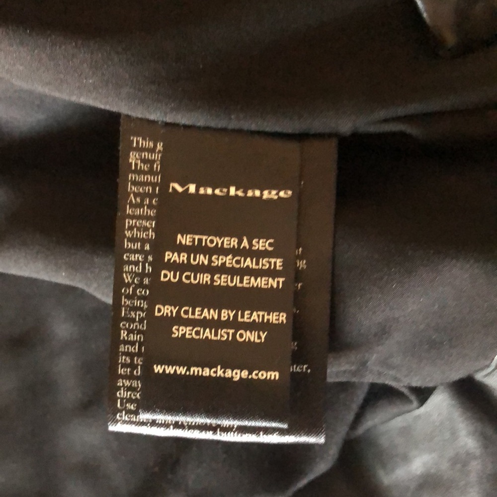 Mackage Leather Moto Jacket - S - Picture 3 of 5